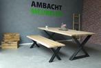 MASSIEF Eiken Tafels BOOMSTAMTAFEL Eikenhouten Tafel ACTIE, Huis en Inrichting, Tafels | Eettafels, Ophalen of Verzenden, Nieuw