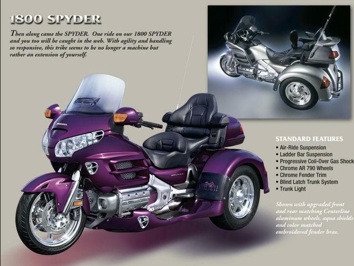 Honda Goldwing trike kit GL 1800 - GL 1500, Motoren, Quads en Trikes