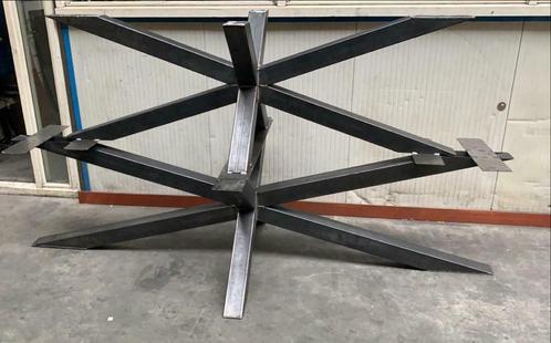 Grote stalen matrix poot, grote eettafels, 3D poot, staal, Huis en Inrichting, Tafels | Eettafels, Nieuw, Metaal, Ophalen of Verzenden