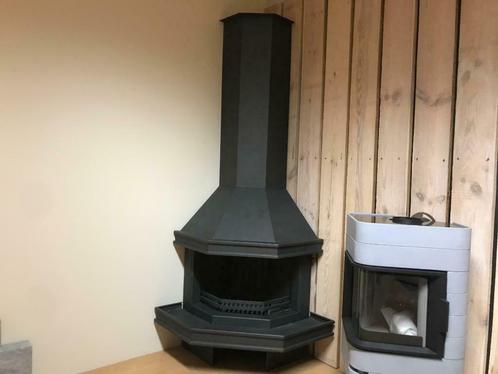Barbas Walik hout openhaard hoekmodel, Huis en Inrichting, Kachels, Nieuw, Inbouw, Houtkachel, Hout, Ophalen