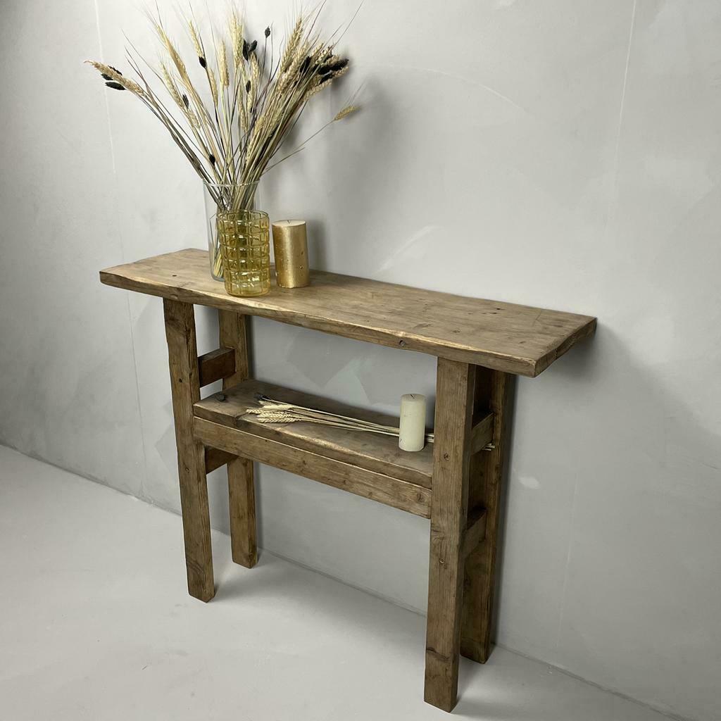 Sidetable Baan | Meerdere maten | Handgemaakt | Baan Woods, Huis en Inrichting, Tafels | Sidetables, Nieuw, 25 tot 50 cm, Rechthoekig