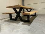 Boomstam picknicktafel douglas, Ophalen of Verzenden, Nieuw zonder verpakking, Meubilair
