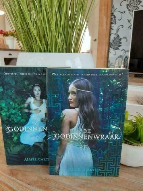 Aimee Carter: de Godinnentest + de Godinnenwraak, Nederlands, Boeken, Fantasy, Gelezen, Ophalen of Verzenden