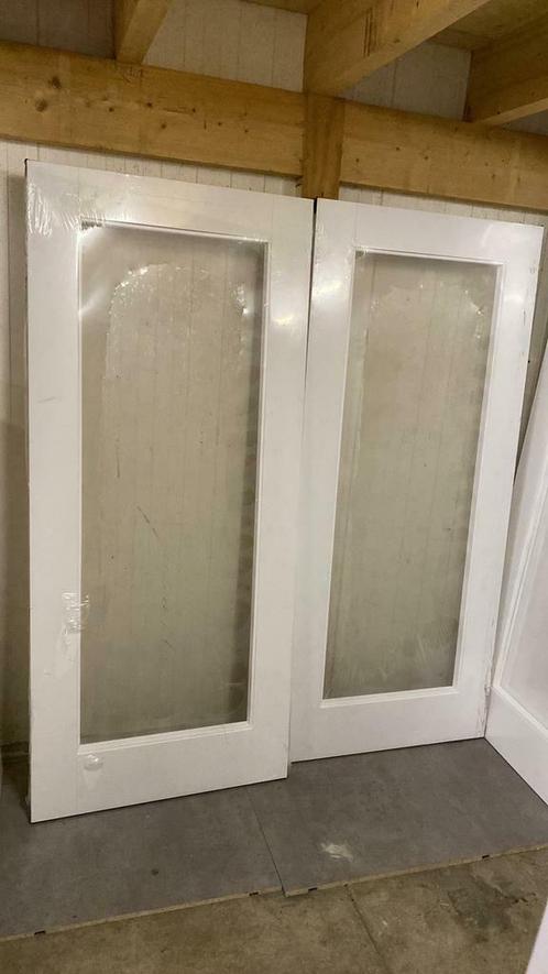 3x binnendeur 88x211.5 cm  met melkglas evt ensuite nr 241, Doe-het-zelf en Verbouw, Deuren en Horren, Nieuw, Binnendeur, 200 tot 215 cm