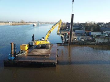 Gekeurde Koppelpontons verhuur ponton loop brug huren    