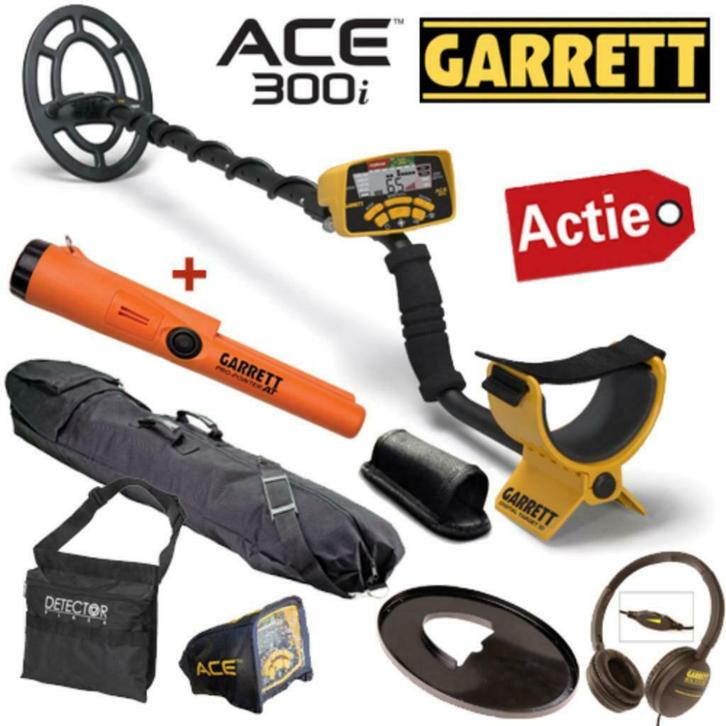 DETECTOR PLAZA: Garrett ACE 300i + AT ProPointer MEGA-ACTIE, Hobby en Vrije tijd, Metaaldetectors, Nieuw, Meer dan 30 cm, Garrett