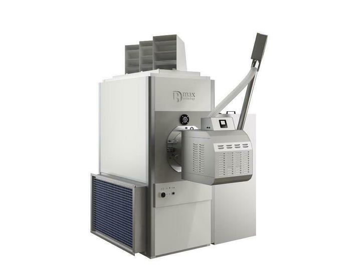 Pelletkachel met luchtverwarming Demo Modellen 50tot300kw, Huis en Inrichting, Kachels, Zo goed als nieuw, Vrijstaand, Pelletkachel