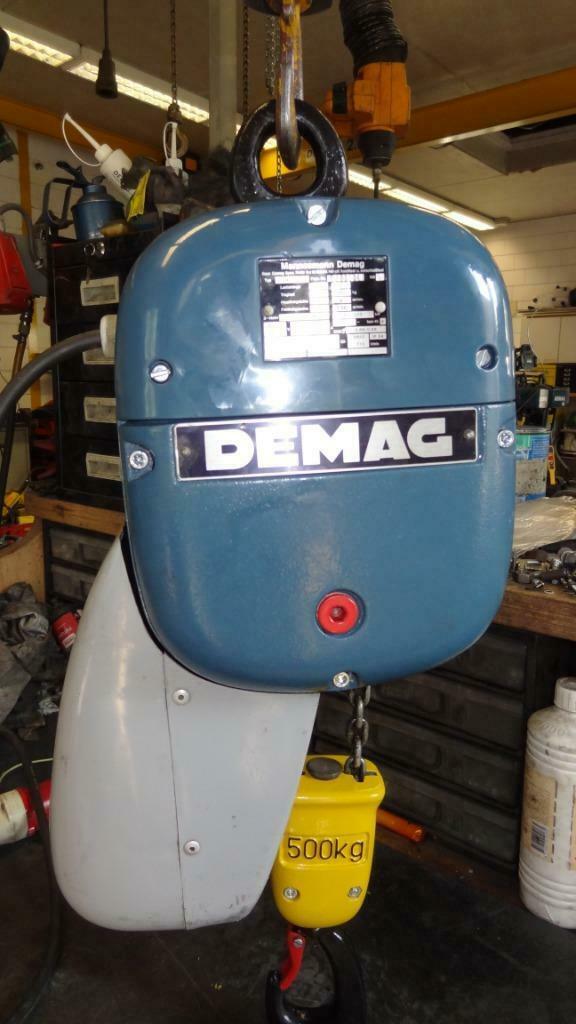 Demag kettingtakel 500kg hijsvermogen, Doe-het-zelf en Verbouw, Gereedschap | Overige machines, Zo goed als nieuw, Ophalen