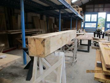 balken hardhout 30 x 30 tot 3 meter lang per stuk € 100.-