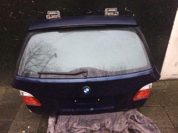BMW 5 serie Touring (E61) / Kofferklep - Blauw, Auto-onderdelen, Carrosserie en Plaatwerk, Achterklep, BMW, Achter, Gebruikt, Ophalen