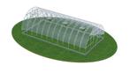 Tunnelkas EcoSlider ES 4M x 6M 6mm polyplaten Broeikas, Tuin en Terras, Staal, Polycarbonaat, Ophalen of Verzenden, Kweekkas