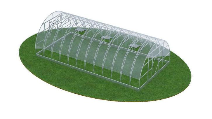 Tunnelkas EcoSlider ES 4M x 6M 6mm polyplaten Broeikas, Tuin en Terras, Kassen, Nieuw, Kweekkas, Staal, Polycarbonaat, Ophalen of Verzenden