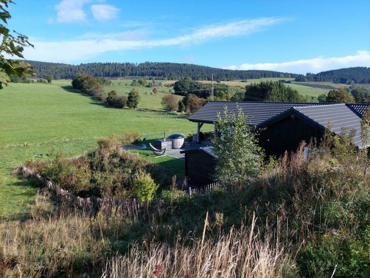 Luxe Scandinavische lodge Hottub en trampoline, Vakantie, Vakantiehuizen | Duitsland, Sauerland, Overige typen, Dorp, In bergen of heuvels