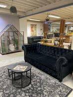Nieuwe chesterfield 3 Zits bank velvet 27 kleuren leverbaar, Hout, 75 tot 100 cm, Ophalen of Verzenden, Rechte bank