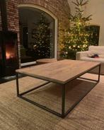 Industriële salontafels op maat | eiken en staal, 100 tot 150 cm, Nieuw, Rechthoekig, 50 tot 100 cm