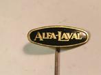 Metalen ALFA LAVAL Speld (Zwart/Goud)., Verzamelen, Speldjes, Pins en Buttons, Ophalen of Verzenden, Zo goed als nieuw, Merk, Speldje of Pin