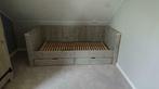 NIEUW Bedbank Madrid in Grey wash + 2 ruime opberglades, Ophalen, Nieuw