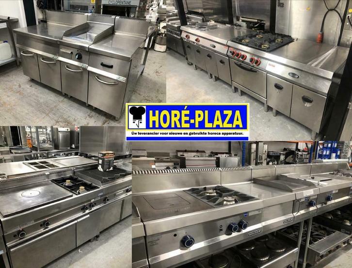 Horeca kooklijn | Baklijn | 60/65/70/90cm diep, Zakelijke goederen, Horeca | Keukenapparatuur, Fornuis, Frituur en Grillen, Gebruikt