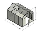 Broeikas Sanus L-7 (6.4m2) serre hobbykas Polycarbonaat