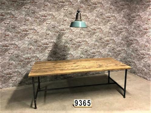 Industriële eetkamertafel/tafel maatwerk nr.9365, Huis en Inrichting, Tafels | Eettafels, Nieuw, Eikenhout, Overige houtsoorten