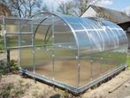 Tunnelkas Hortensia 3x8m 24m² 4/6mm polyplaten broeikas, Nieuw, Kweekkas, Polycarbonaat, Staal