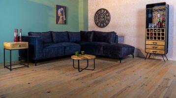 Hoekbank Robin, 4 kleuren velvet stof beschikbaar voor biedingen