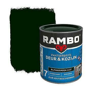 Rambo Pantserbeits Deur & Kozijn Rijtuiggroen 750 ml, Doe-het-zelf en Verbouw, Verf, Beits en Lak, Nieuw, Ophalen of Verzenden