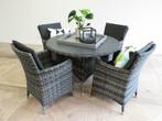 Tuinset met ronde tafel, 120cm of 150cm, wicker of polywood!, Tuin en Terras, Wicker, Nieuw, Tuinset, Stoel