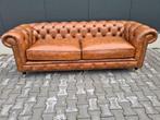TOP NIEUWE Chesterfield cognac bank vintage + GRATIS BEZORGD, Ophalen of Verzenden, Nieuw, Rechte bank, Hout