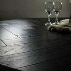 Modern ronde zwarte visgraat tafel maatwerk, Ophalen of Verzenden, Nieuw, Rond, Modern
