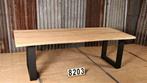 Boomstam eetkamertafel/tafel eiken nr.8203, Huis en Inrichting, Tafels | Eettafels, Ophalen of Verzenden, Nieuw, Eikenhout