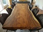 Tafel boomstamtafel suar boomstam tafel metalen onderstel, Huis en Inrichting, Tafels | Eettafels, 100 tot 150 cm, Ophalen of Verzenden