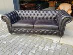 NIEUWE Chesterfield bank vintage zwart + GRATIS BEZORGD, Ophalen, Nieuw, Rechte bank, Leer