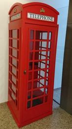 Engelse telefooncel kopie van de originele maar dan van hout