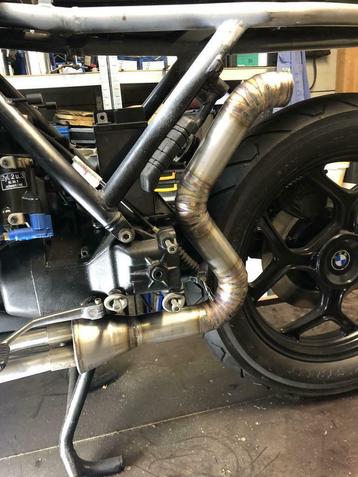 BMW K100 high mount pipe