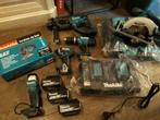 makita set nieuw 5 machines met 3 keer 5ah en duolader tas, Ophalen