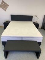 M-Ray Boxspring Barcelona compleet nu € 645,-, Huis en Inrichting, Nieuw, Boxspring, Grijs, Ophalen of Verzenden