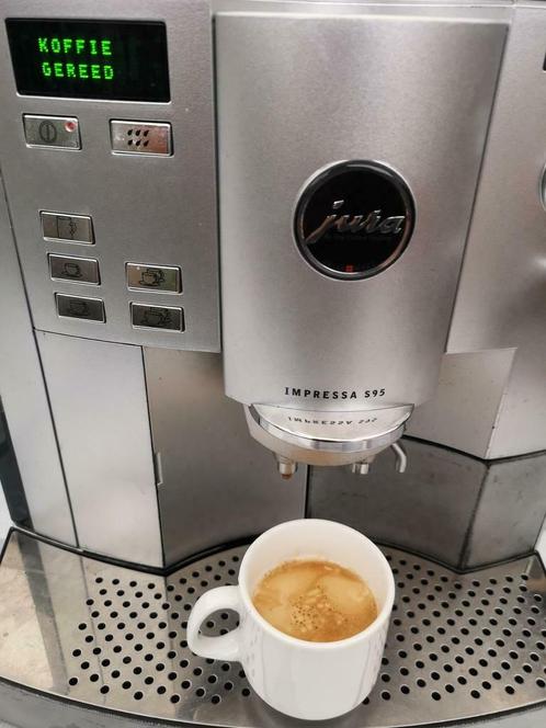JURA IMPRESSA S95  koffieautomaat - perfect werkend, Witgoed en Apparatuur, Koffiezetapparaten, Gebruikt, Gemalen koffie, Koffiebonen
