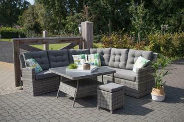 Hoek Lounge Dining set van wicker verkrijgbaar in 2 kleuren beschikbaar voor biedingen