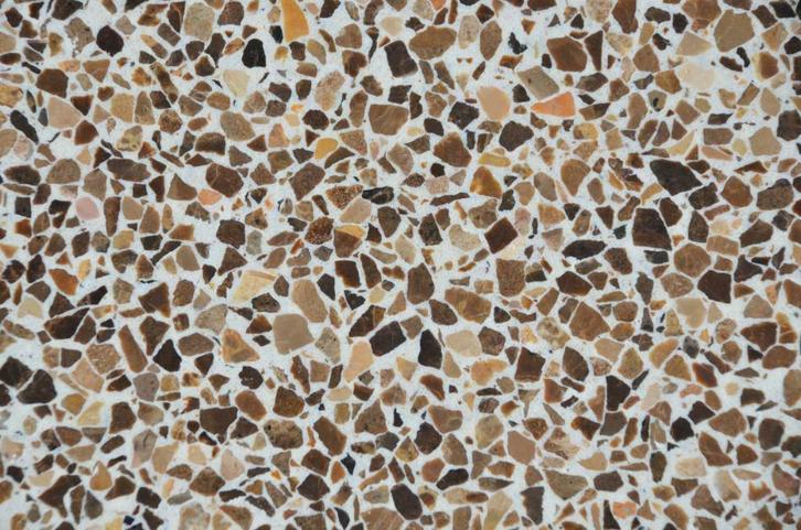 Terrazzo tegels 40x40 cm Ecostone Coffee granito graniet, Doe-het-zelf en Verbouw, Tegels, Nieuw, Vloertegels, Graniet, 40 tot 60 cm
