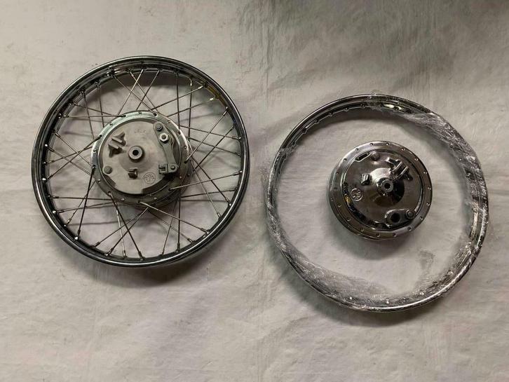 Kreidler spaakwiel set chroom nieuw, Fietsen en Brommers, Brommeronderdelen | Kreidler, Gebruikt, Overige typen, Ophalen of Verzenden