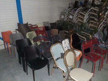 de laatste horeca terrasstoelen OPRUIMING met (sta)tafels beschikbaar voor biedingen