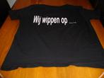 ZGAN 5 zwarte shirts met opdruk WIJ WIPPEN OP ...loopgroep