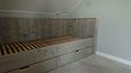 NIEUW Bedbank Madrid in Grey wash + 2 ruime opberglades, Ophalen, Nieuw