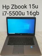 Zeer goede staat: Hp Zbook 15u i7-5500U 16gb ram 128gb SSD, Met videokaart, 2 tot 3 Ghz, Ophalen of Verzenden, Zo goed als nieuw