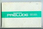 Honda Prelude Instructieboekje 81 #1 Nederland Frans Engels
