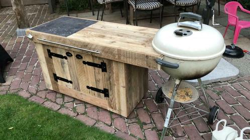 BBQ-tafel BBQ-meubel, Tuin en Terras, Tuinsets en Loungesets, Steigerhout, Ophalen