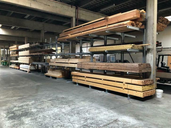 Draagarmstelling 418cm hoog zware uitvoering enkel en dubbel, Zakelijke goederen, Kantoor en Winkelinrichting | Magazijn, Stelling en Opslag