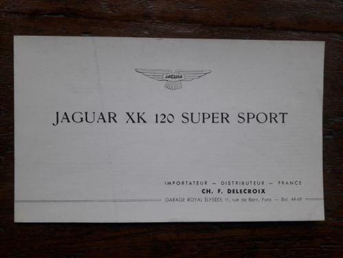 Jaguar XK 120 Super Sport klein formaat brochure
