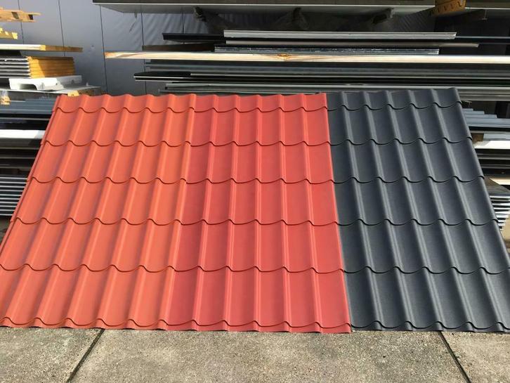 Dakpanplaten A-keuze, HPS 200 ultra coating, Grote voorraad!, Doe-het-zelf en Verbouw, Platen en Panelen, Nieuw, Overige materialen